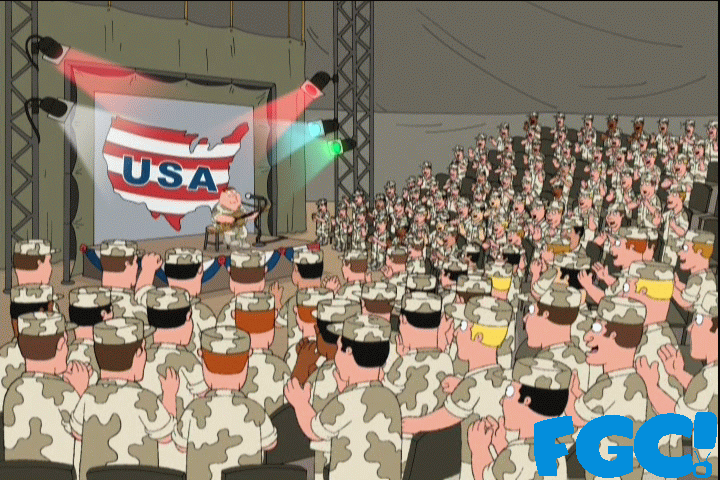 Family Guy Peter USO tour